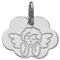 Médaille nuage ange penseur 9ct