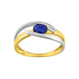 Bague en or 18ct et saphir 322-27