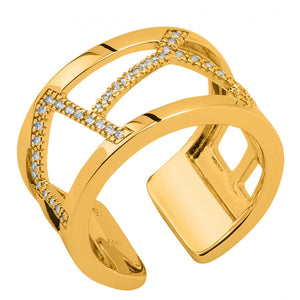 Bague Georgettes « Girafe » 12 mm Dorée+ vinyl réversible